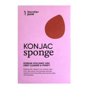 Spugna Konjac Slendier Pure alla cenere vulcanica coreana